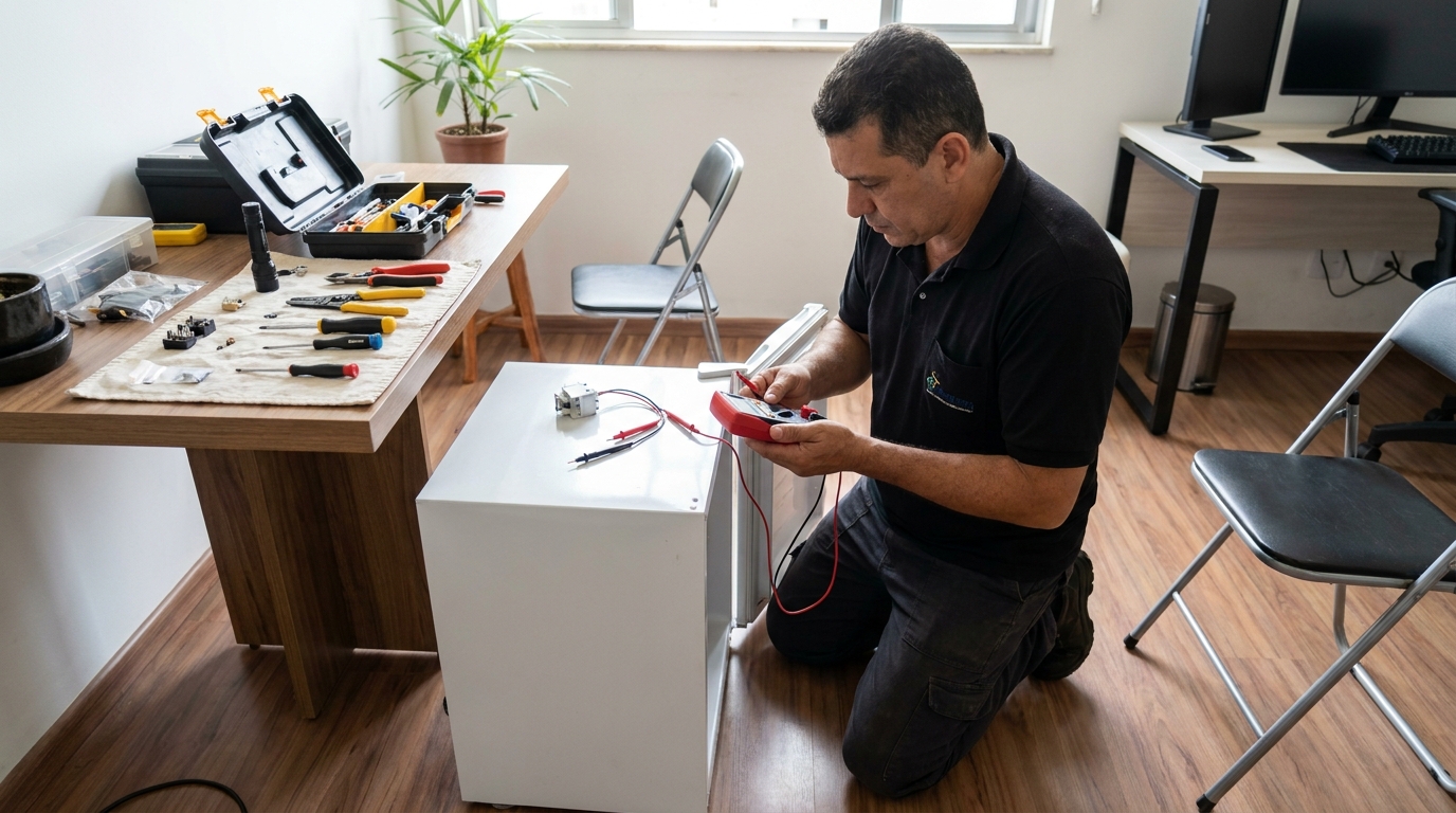 Reparo da placa eletrônica de frigobar em Jundiaí‑SP
